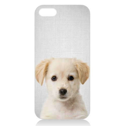 Golden Retriever Puppy - Colorful - unique phone case by Gal Design
