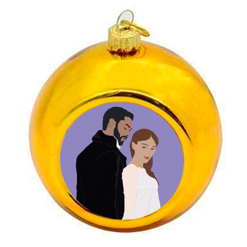 Bridgerton - colourful christmas bauble by Rock and Rose Creative