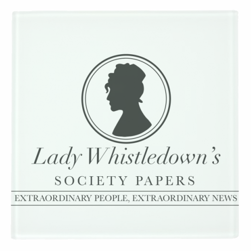 Lady Whistledown's Society Papers - personalised beer coaster by Cheryl Boland