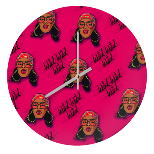 Rihanna Collection - quirky wall clock by Catherine Critchley.