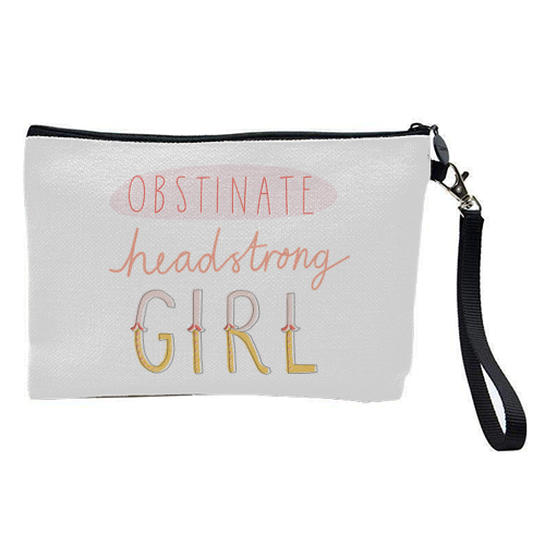 Obstinate Headstrong Girl - pretty makeup bag by Nicola Scott