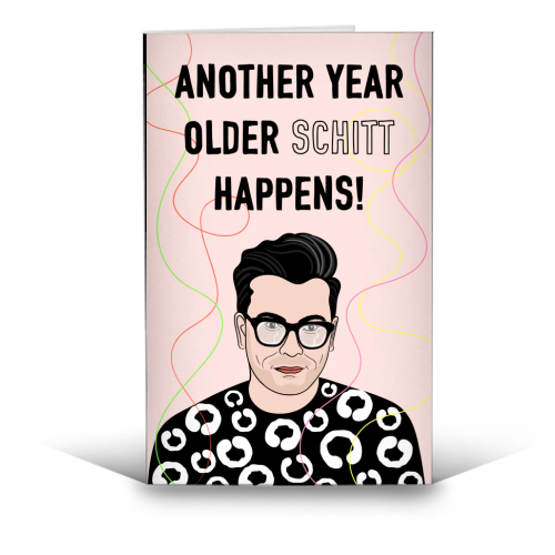 Another Year Older Schitt Happens! - funny greeting card by Adam Regester