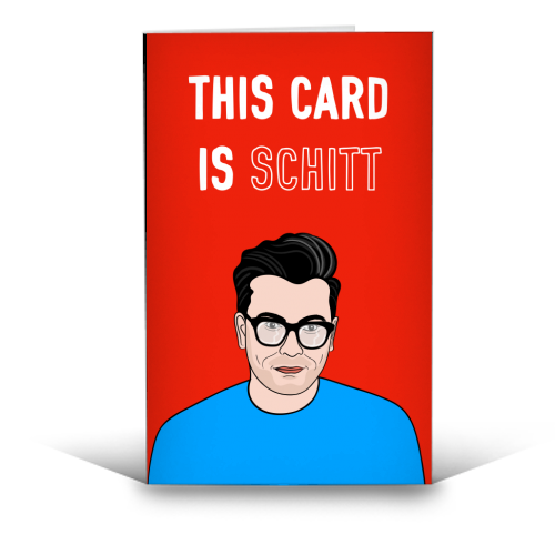 This card is Schitt - funny greeting card by Adam Regester