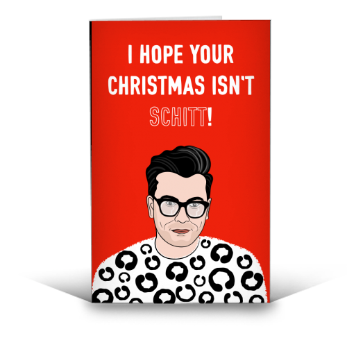 I Hope Your Christmas Isn't Schitt - funny greeting card by Adam Regester