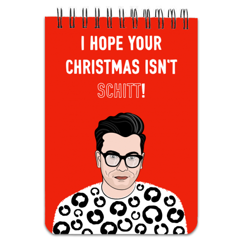 I Hope Your Christmas Isn't Schitt - personalised A4, A5, A6 notebook by Adam Regester