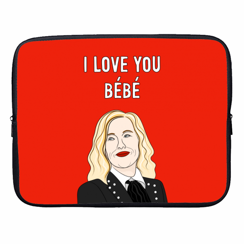 I love You Bébé - designer laptop sleeve by Adam Regester