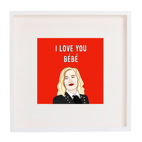 I love You Bébé - framed poster print by Adam Regester