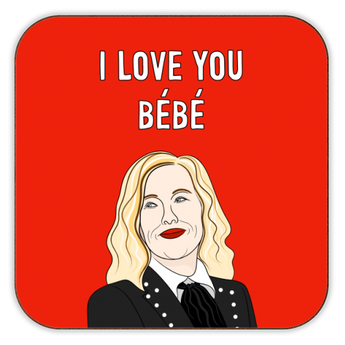 I love You Bébé - personalised beer coaster by Adam Regester