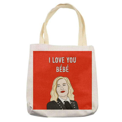 I love You Bébé - printed tote bag by Adam Regester