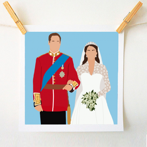 Kate & William - A1 - A4 art print by Rock and Rose Creative