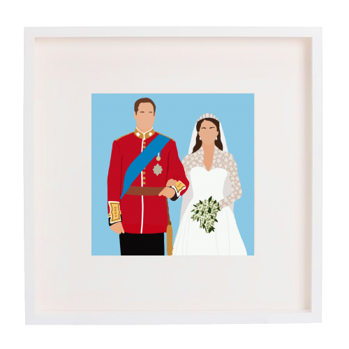 Kate & William - framed poster print by Rock and Rose Creative