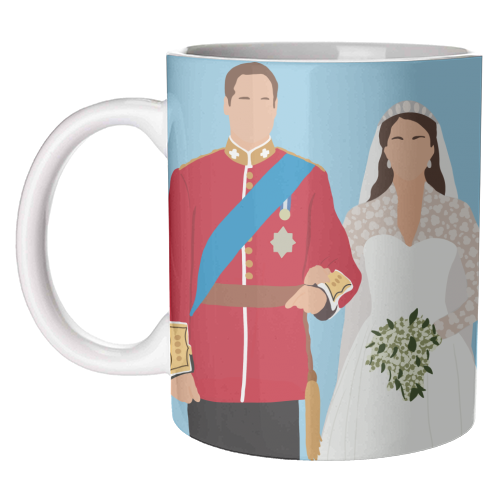 Kate & William - unique mug by Rock and Rose Creative