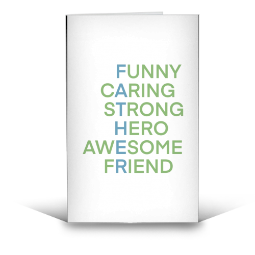 Father - funny greeting card by Cheryl Boland