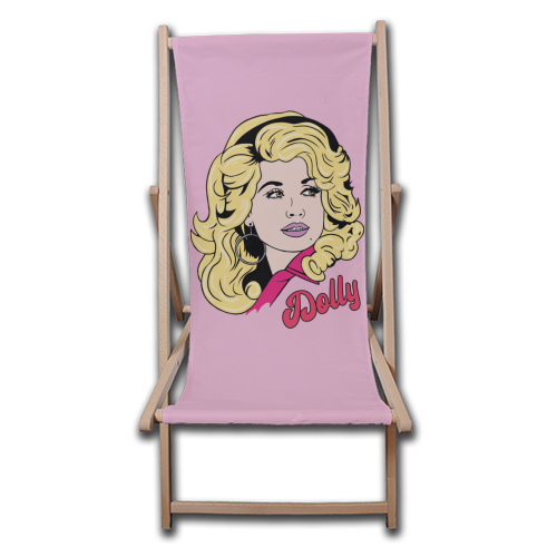 What would Dolly do? - canvas deck chair by Bite Your Granny