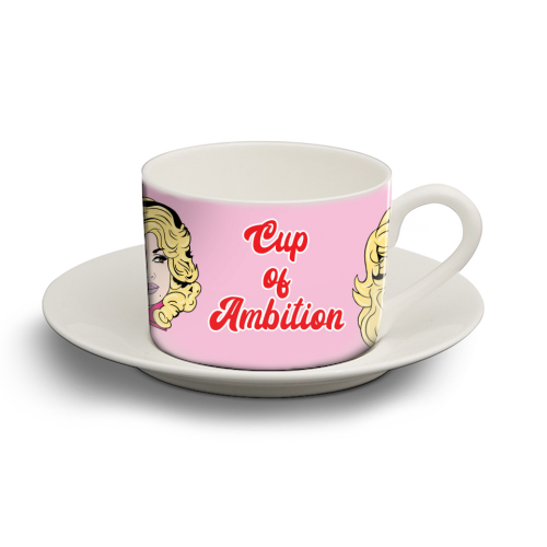 What would Dolly do? - personalised cup and saucer by Bite Your Granny
