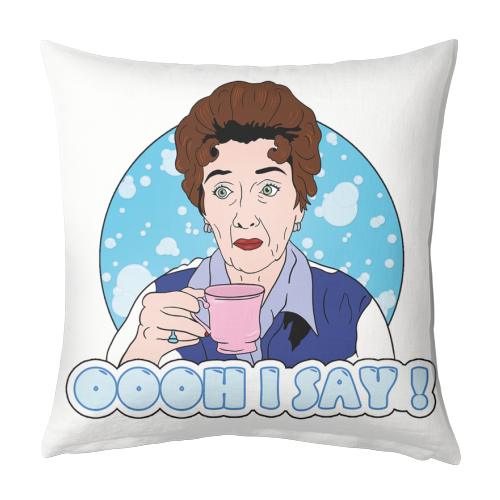 Oooh I say! Dot Cotton! - designed cushion by Bite Your Granny
