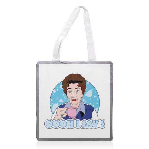 Oooh I say! Dot Cotton! - printed tote bag by Bite Your Granny