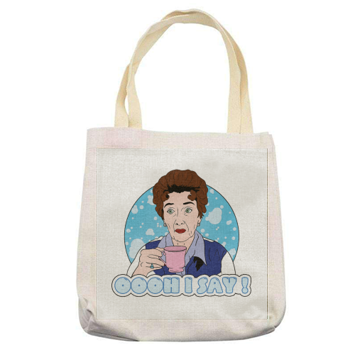 Oooh I say! Dot Cotton! - printed tote bag by Bite Your Granny