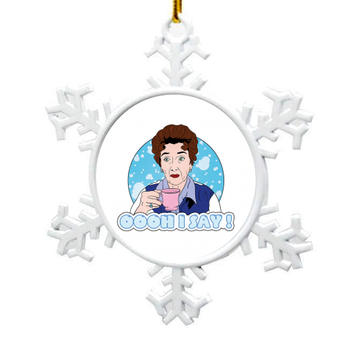 Oooh I say! Dot Cotton! - snowflake decoration by Bite Your Granny
