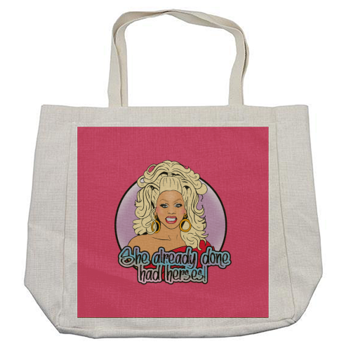 She Already Done Had Herses - cool beach bag by Bite Your Granny