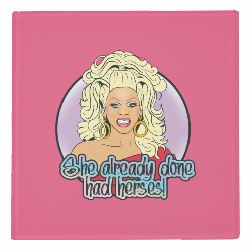 She Already Done Had Herses - personalised beer coaster by Bite Your Granny