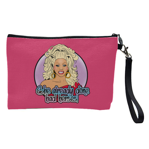 She Already Done Had Herses - pretty makeup bag by Bite Your Granny
