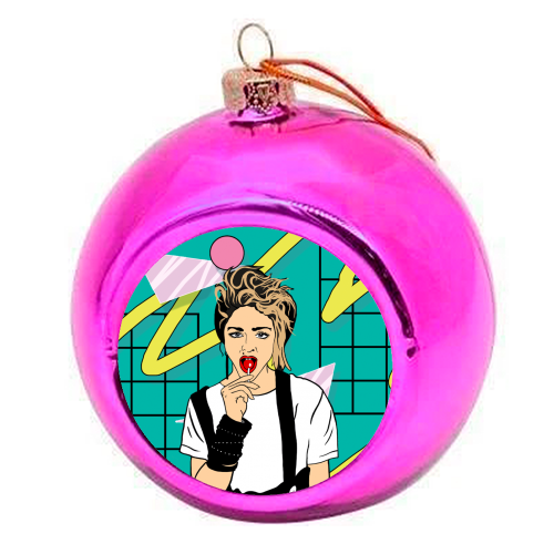 Get into the Groove - colourful christmas bauble by Bite Your Granny