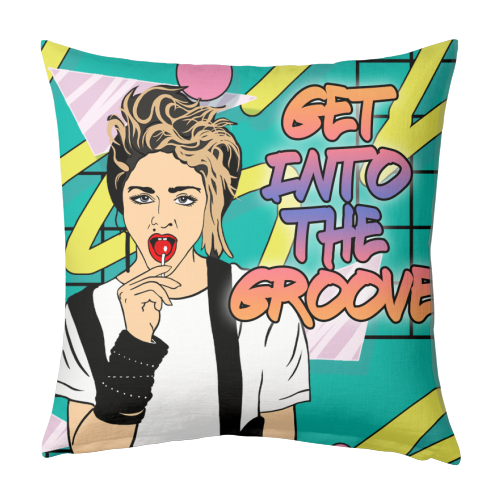 Get into the Groove - designed cushion by Bite Your Granny