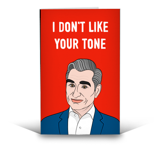 I Don't Like Your Tone - funny greeting card by Adam Regester