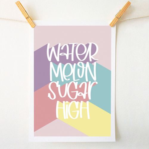 Watermelon Sugar High - A1 - A4 art print by Cheryl Boland