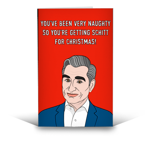 You're Getting Schitt For Christmas - funny greeting card by Adam Regester