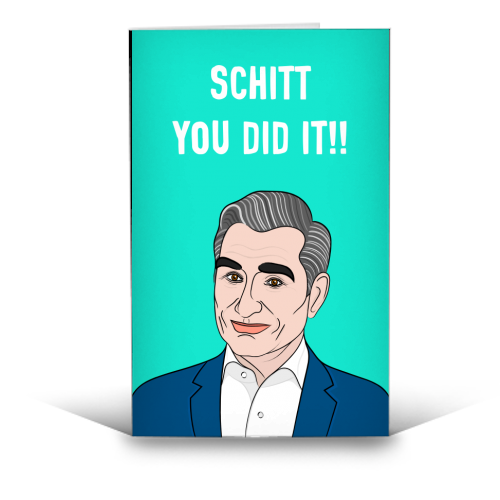 Schitt You Did It!! - funny greeting card by Adam Regester