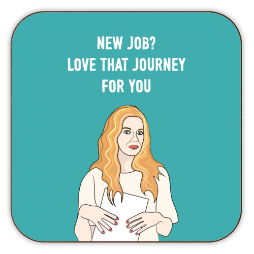 New Job? Love That Journey For You - personalised beer coaster by Adam Regester