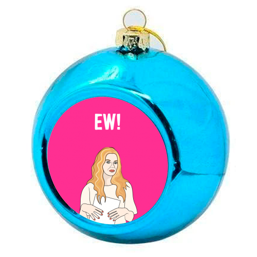 Ew! - colourful christmas bauble by Adam Regester