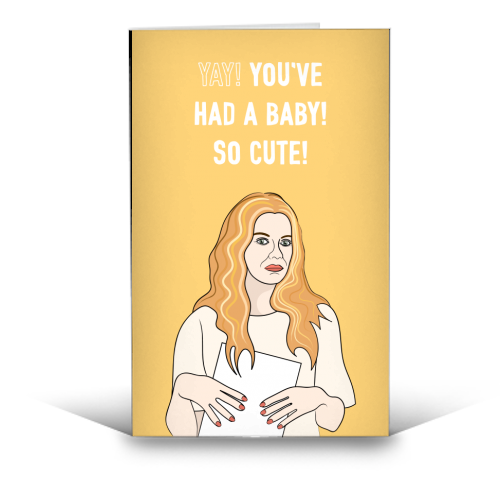 Yay! To A New Baby - funny greeting card by Adam Regester
