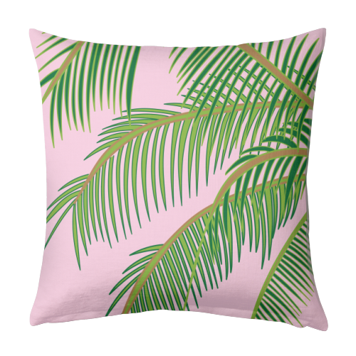 Tropical Palm Leaves - designed cushion by Mols & Mae