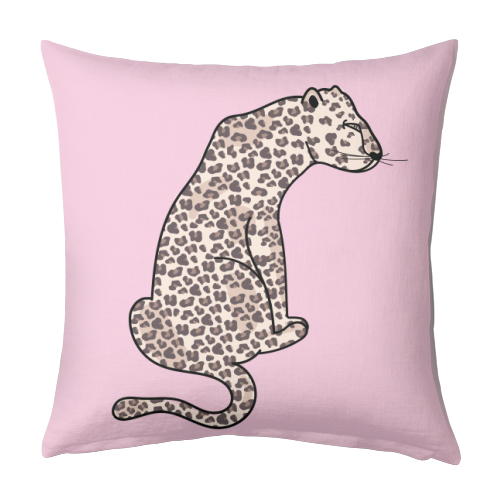 Leopard Illustration - designed cushion by Mols & Mae