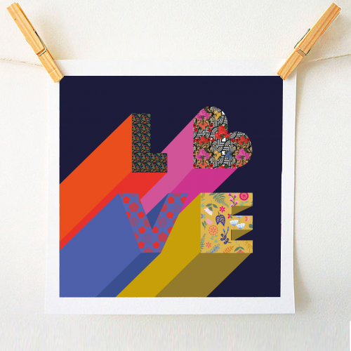 Love - A1 - A4 art print by Luxe and Loco
