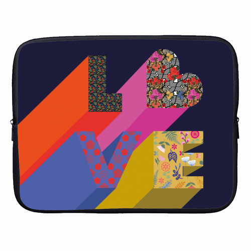 Love - designer laptop sleeve by Luxe and Loco