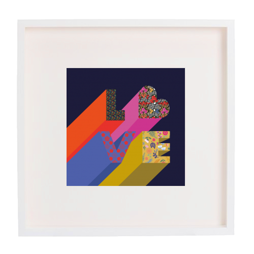 Love - framed poster print by Luxe and Loco
