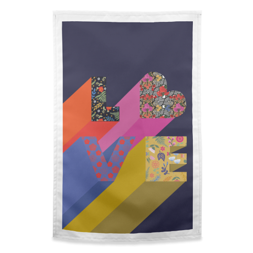 Love - funny tea towel by Luxe and Loco