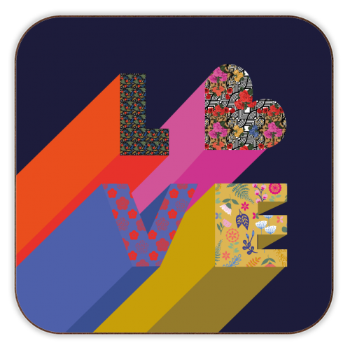 Love - personalised beer coaster by Luxe and Loco