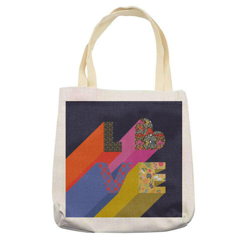 Love - printed tote bag by Luxe and Loco