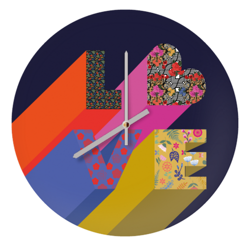 Love - quirky wall clock by Luxe and Loco