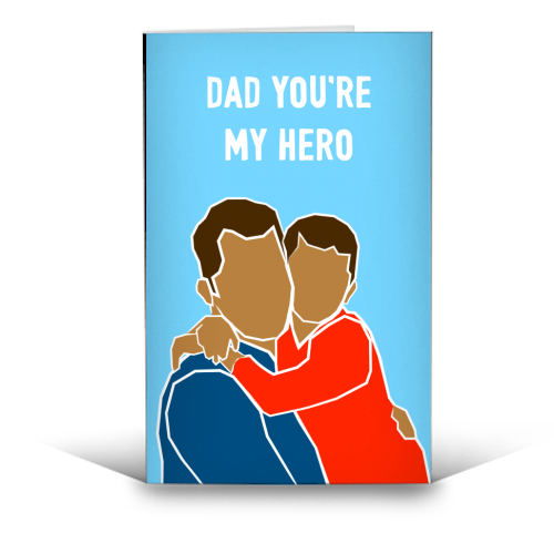 Hero Dad - funny greeting card by Adam Regester