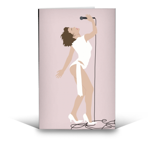 Kylie Minogue - funny greeting card by Cheryl Boland