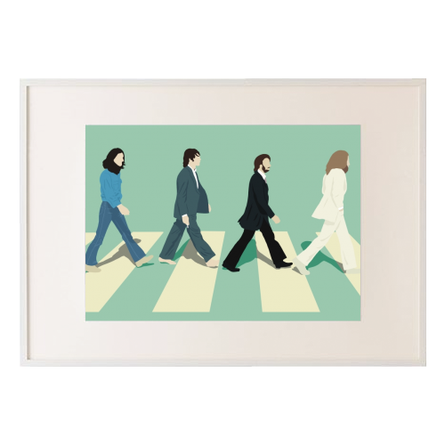 Abbey Road - The Beatles - framed poster print by Cheryl Boland
