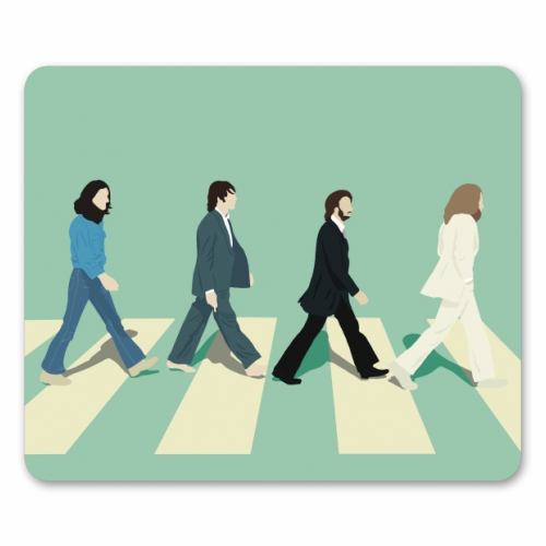 Abbey Road - The Beatles - funny mouse mat by Cheryl Boland