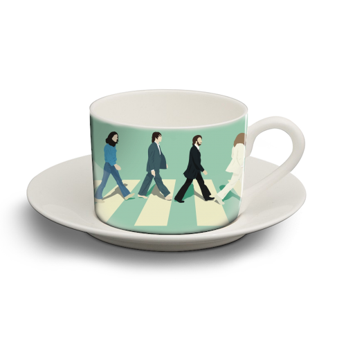 Abbey Road - The Beatles - personalised cup and saucer by Cheryl Boland