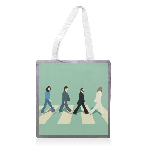 Abbey Road - The Beatles - printed tote bag by Cheryl Boland